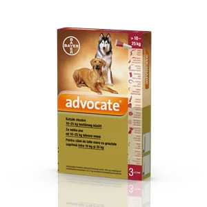 Advocate dog 10-25 kg x 3 pipete