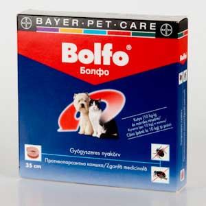 Bolfo Zgarda Antiparazitara Pisica & Caine, 38 cm