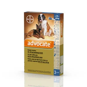 Advocate dog 25-40 kg x 3 pipete