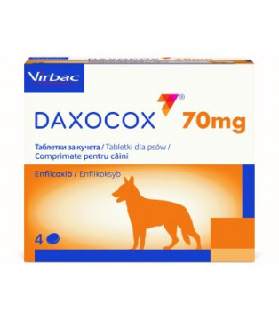 Daxocox 70 mg 4 tablete pentru caini