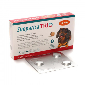 Simparica Trio Dog 5.1-10 kg, 12 mg 1 comprimat masticabil