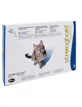 Stronghold Pisica 45 mg (2.6 - 7.5 kg), 1 pipete