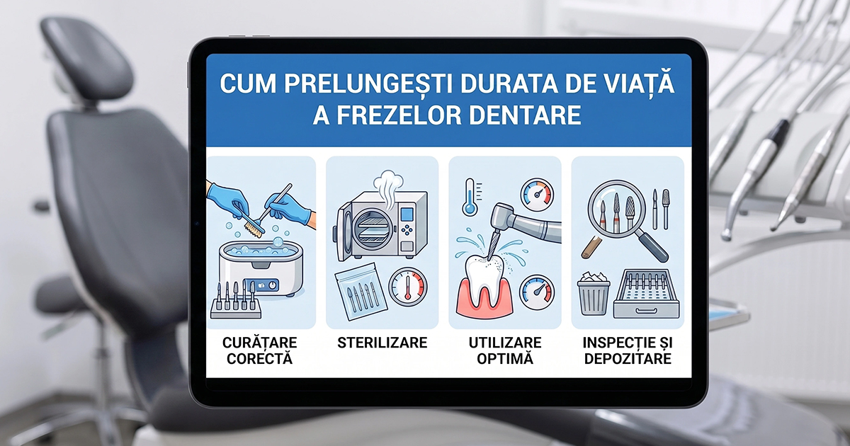 Cum prelungesti durata de viata a frezelor dentare