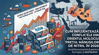 Cum influențează conflictele din Orientul Mijlociu prețul mănușilor de nitril în 2026 – Analiză economică