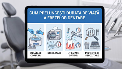 Cum prelungesti durata de viata a frezelor dentare