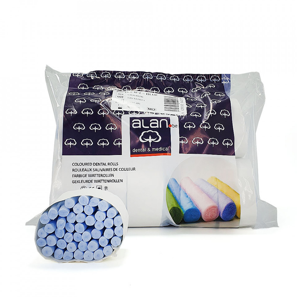 Set 500 rulouri de vata No. 1, colorate - imagine 3