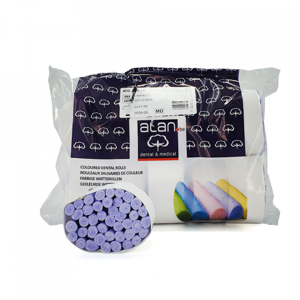 Set 500 rulouri de vata No. 1, colorate - imagine 5