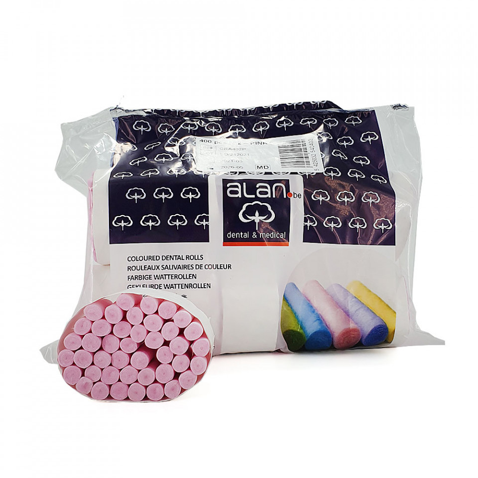 Set 500 rulouri de vata No. 1, colorate - imagine 6