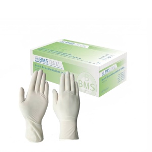 Mănuși de examinare din latex nepudrate BMS Dental, mărimea XS, 100 bucăți