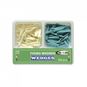 Pene lemn asortate, set 100 bucati