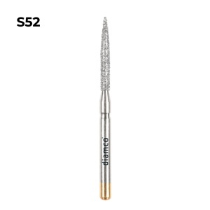 Set 5+1 Freze diamantate cu varf tip flacara lunga aliaj rodium-platina - S52