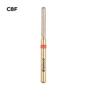 Set 5+1 Freze diamantate fine pentru finisare, aliaj rodium-platina - C8F