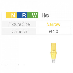 Bont Cimentabil Drept Narrow Non-HEX [Cemented Abutment Narrow Non-Hex] Dio - Img 2