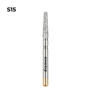 Set 5+1 Freze diamantate conice cu varful rotunjit aliaj rodium-platina S15