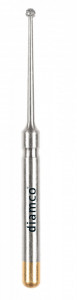 Set 5+1 Freze diamantate sferice aliaj rodium-platina - S59 - Img 2