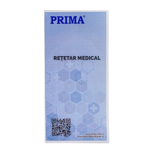 Retetar prescriptii medicale PRIMA, pentru cabinete medicale, A6, 100 file