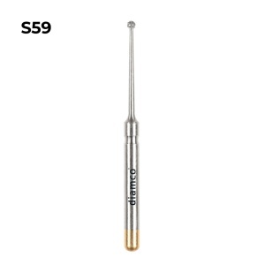 Set 5+1 Freze diamantate sferice aliaj rodium-platina - S59