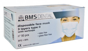 Măști chirurgicale Tip II BMS Dental 50 buc