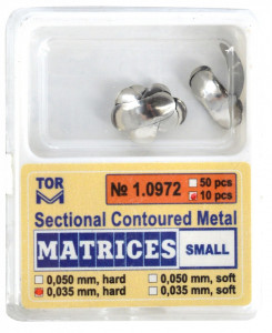 Matrici metalice sectionale Small cu bordura - 10 bucati TorVM