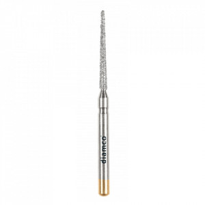 Set 5+1 Freze cilindrice forma Fissure diamantate aliaj rodium-platina - S41A - Img 2