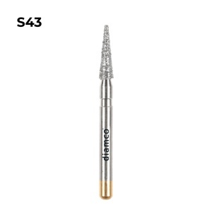 Set 5+1 Freze cilindrice forma Fissure diamantate aliaj rodium-platina - S43