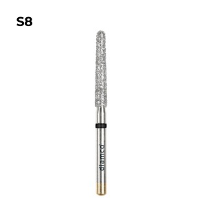 Set 5+1 Freze diamantate conice aliaj rodium-platina - S8