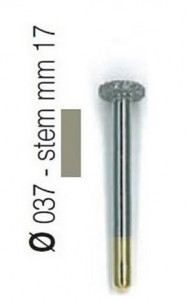 Set 5+1 Freze diamantate tip disc aliaj rodium-platina - S30