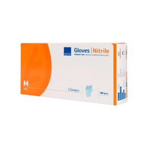 Bax manusi examinare din nitril de unica folosinta Abena Classic 1000 buc, S, M, L, XL - Img 2