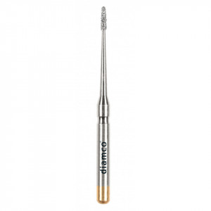 Set 5+1 Freze cilindrice forma Fissure diamantate aliaj rodium-platina - S58A - Img 2
