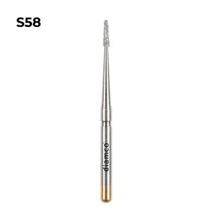 Set 5+1 Freze cilindrice forma Fissure diamantate aliaj rodium-platina - S58