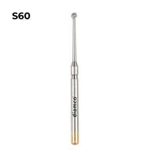 Set 5+1 Freze diamantate sferice aliaj rodium-platina - S60