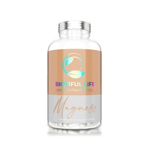 Magness Biotiful Life, magneziu cu 3 forme chelate și vitamina B6, 60 capsule