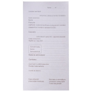 Retetar prescriptii medicale PRIMA, pentru cabinete medicale, A6, 100 file - Img 2