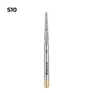 Set 5+1 Freze diamantate conice cu varful plat aliaj rodium-platina - S10