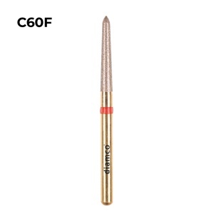 Set 5+1 Freze diamantate fine pentru finisare, aliaj rodium-platina - C60F