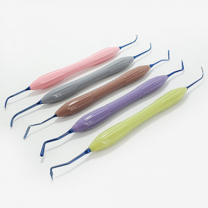 Kit Instrumente modelare compozit din titan cu partea activa albastra - Img 2