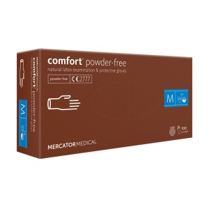 Mănuși latex nepudrate Mercator Comfort, 100 bucăți