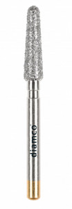 Set 5+1 Freze diamantate conice cu varful rotunjit aliaj rodium-platina S64 - Img 2