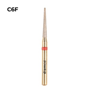 Set 5+1 Freze diamantate fine pentru finisare, aliaj rodium-platina - C6F
