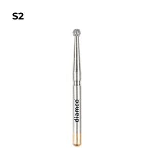 Set 5+1 Freze diamantate sferice aliaj rodium-platina S2