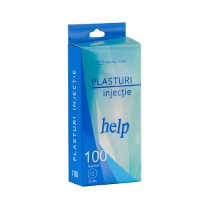 Plasturi rotunzi culoarea pielii pentru injectii, 22.5 mm, 100 bucati - Img 2