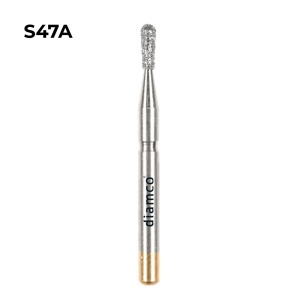 Set 5+1 Freze cilindrice con invers rotunjit diamantate aliaj rodium-platina - S47A