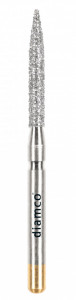 Set 5+1 Freze diamantate cu varf tip flacara lunga aliaj rodium-platina - S53 - Img 2