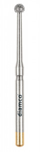 Set 5+1 Freze sferice diamantate aliaj rodium-platina - S62 - Img 2