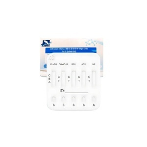 Test rapid 6 în 1 DeepBlue pentru COVID-19, gripă A+B, RSV, ADV și Mycoplasma