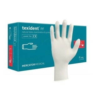 Mănuși latex albe, nepudrate, Texident PF, 100 buc. - Img 2
