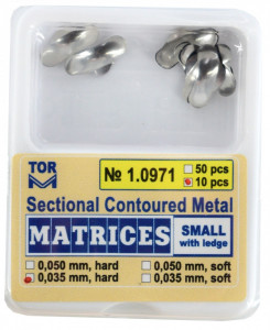 Matrici metalice sectionale 0.035mm cu bordura - 10 bucati TorVM