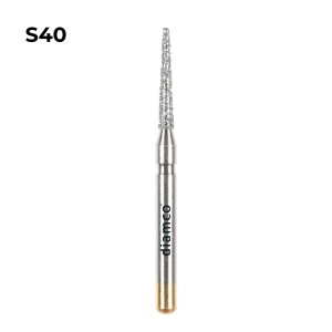 Set 5+1 Freze cilindrice forma Fissure diamantate aliaj rodium-platina - S40