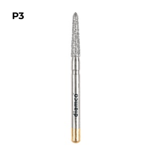 Set 5+1 Freze diamantate cu sanfren subgingival, aliaj rodium-platina - P3