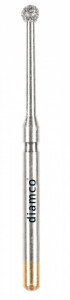 Set 5+1 Freze diamantate sferice aliaj rodium-platina - S61 - Img 2